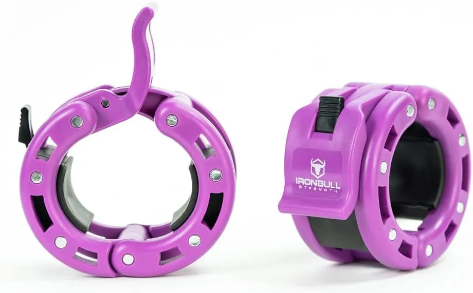Olympic Barbell Clamps (Pair) – Locking 2" Olympic Size Weight Collars - Quick Release Collar Clips – Bar Clamps Great for Weight Lifting, Olympic Lifts and Strength Training