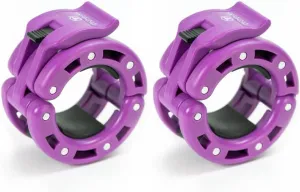 Olympic Barbell Clamps (Pair) – Locking 2" Olympic Size Weight Collars - Quick Release Collar Clips – Bar Clamps Great for Weight Lifting, Olympic Lifts and Strength Training