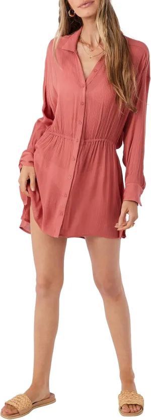O'NEILL Women's Cami Swimsuit Coverup - Short Button Front Beach Cover Up Dress