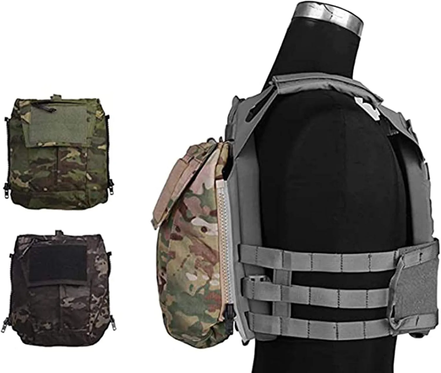 Paintball Equipment Tactical Backpack Combat Zip-ON panel For Vest AVS JPC2.0 CPC