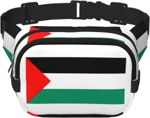 Palestine flag print Large Fanny Packs for Women Cute Cross Body Waist Bag Fashionable Fanny Pack
