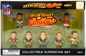 Party Animal NFL TeenyMates 2022 Mini Big Shot Baller Gift Set Series 3 Superstar Collector Gift Box Set