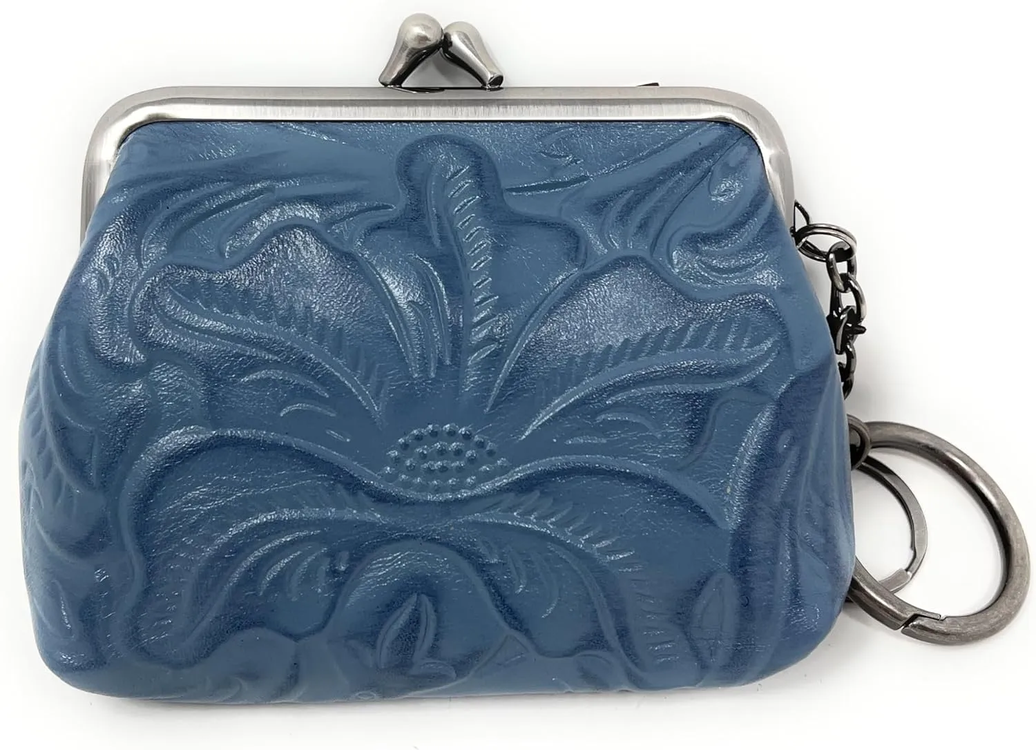 Patricia Nash Tooled Leather Borse Coin Purse, Safflower Blue