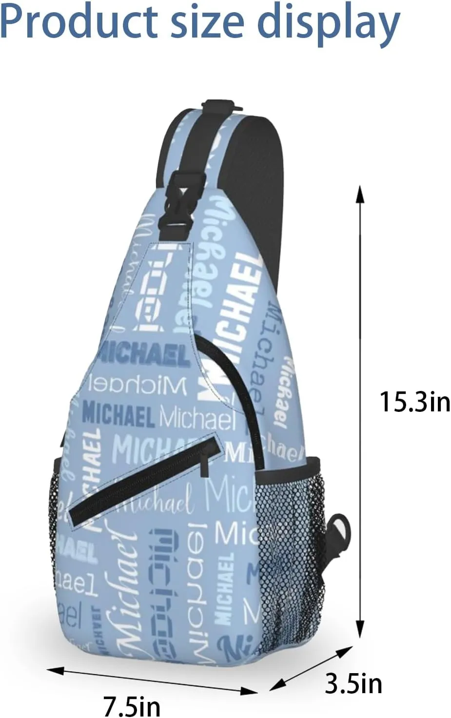 Personalized Crossbody Bags Customizable Chest Bag Customized Sling Bag Custom Sling Bags Customization Crossbody Bag