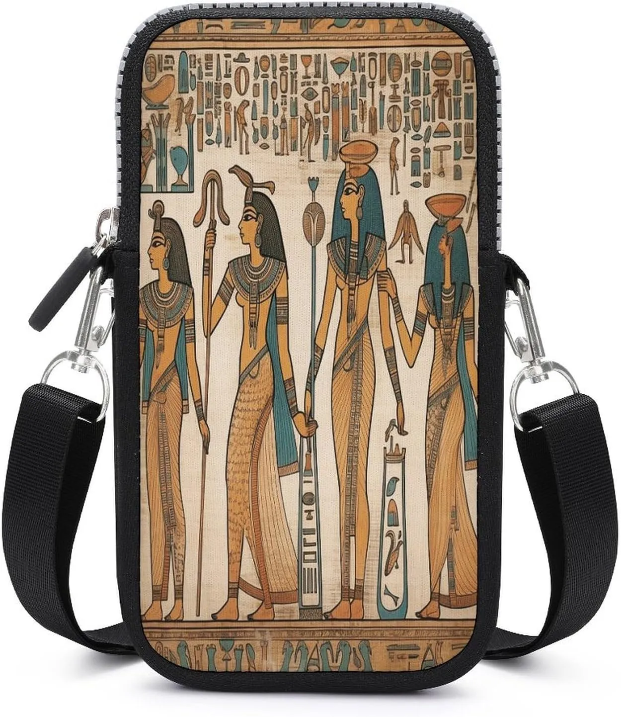 Phone Bag,Women in Ancient Egypt Print Mobile Phone Wallet,mobile Phone Bag,small Crossbody Purse,small Crossbody Cell Phone Purse