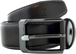 Pierre Cardin Brown Smooth Classic D-Ring Adjustable Belt Adjustable Mens Belt-36 for Mens