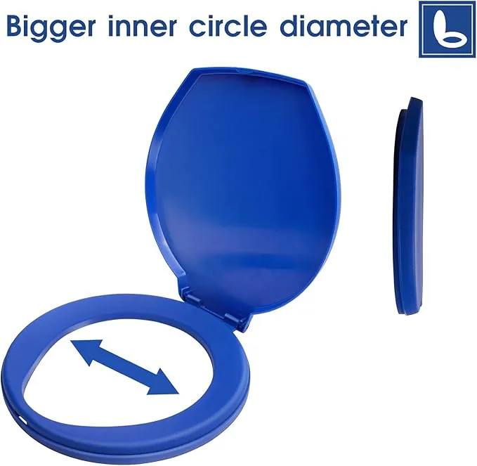 Portable Toilet Seat for 5 Gallon Bucket Emergency Outdoor Camping Snap on Luggable Loo Toilet Cover for Adults and Kids