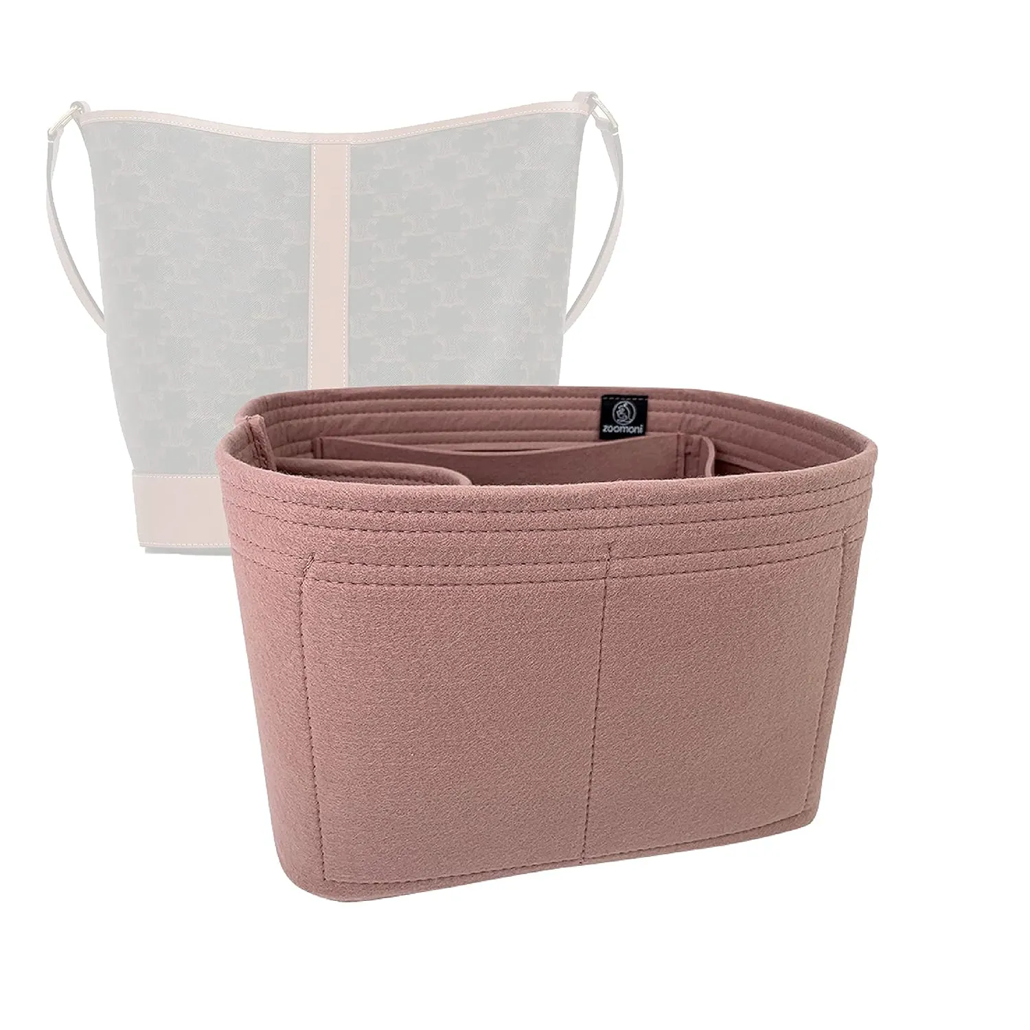 Premium Bag Organizer for Celine Medium Bucket in Triomphe (Handmade/20 Color Options) [Purse Organiser, Liner, Insert, Shaper]