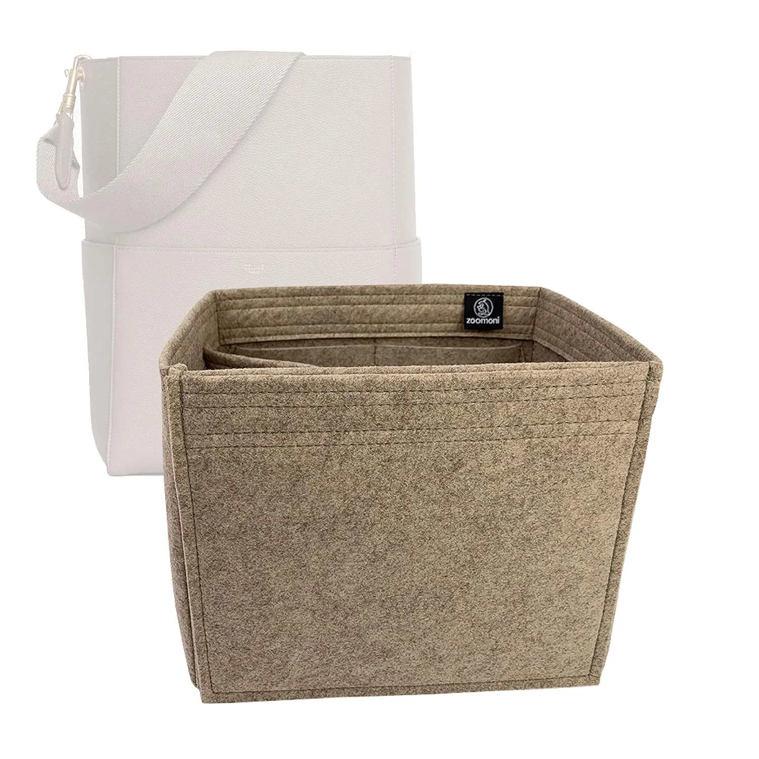 Premium Bag Organizer for Celine Sangle (Medium/Large) Bucket (Handmade/20 Color Options) [Purse Organiser, Liner, Insert, Shaper]