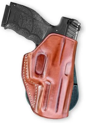 Premium Leather OWB Paddle Holster Open Top Fits Sigg Sauer P322 22Cal 4" Barrel, Right Hand Draw, Brown Color #1640#