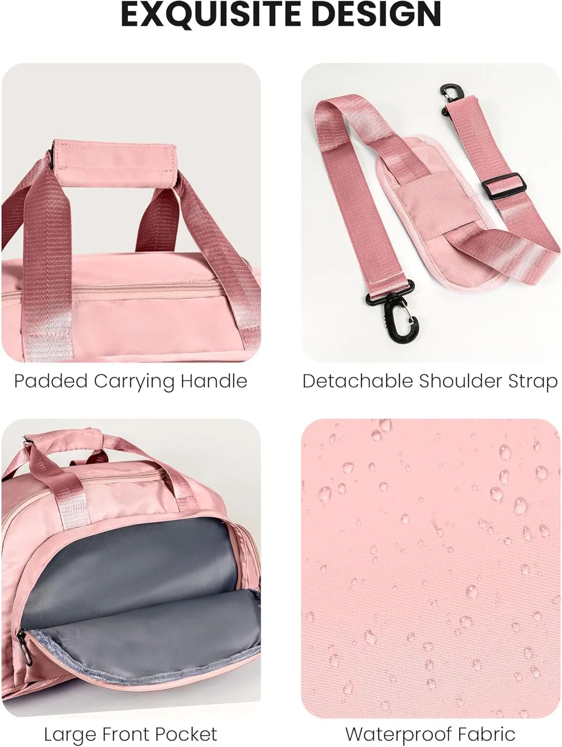 Preppy Gifts, Initial Gym Bags with Shoe Compartment, Personalized Girl Duffel Bag, Monogram Kid Overnight Bags, Teen Weekend Bag-Cute Trendy Stylish Stuff for Bestie (Letter M)