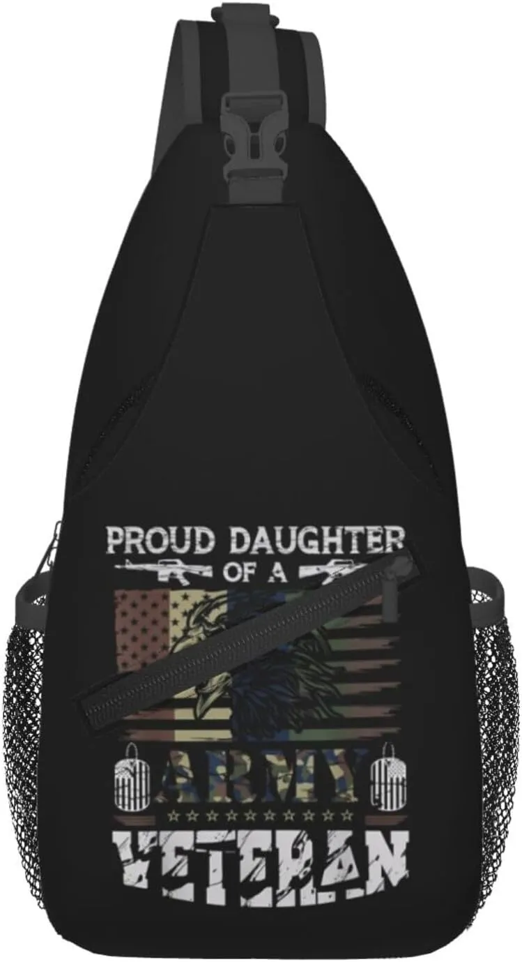 Proud Football Mom Cheetah Print Sling Bag Adjustable Crossbody Bag Casual Chest Bags Travel Shoulder Backpack