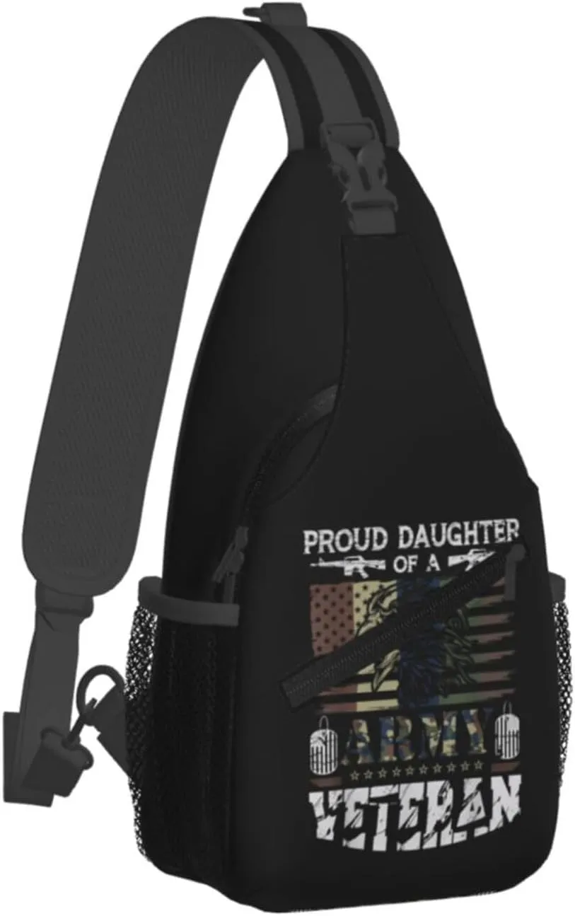 Proud Football Mom Cheetah Print Sling Bag Adjustable Crossbody Bag Casual Chest Bags Travel Shoulder Backpack