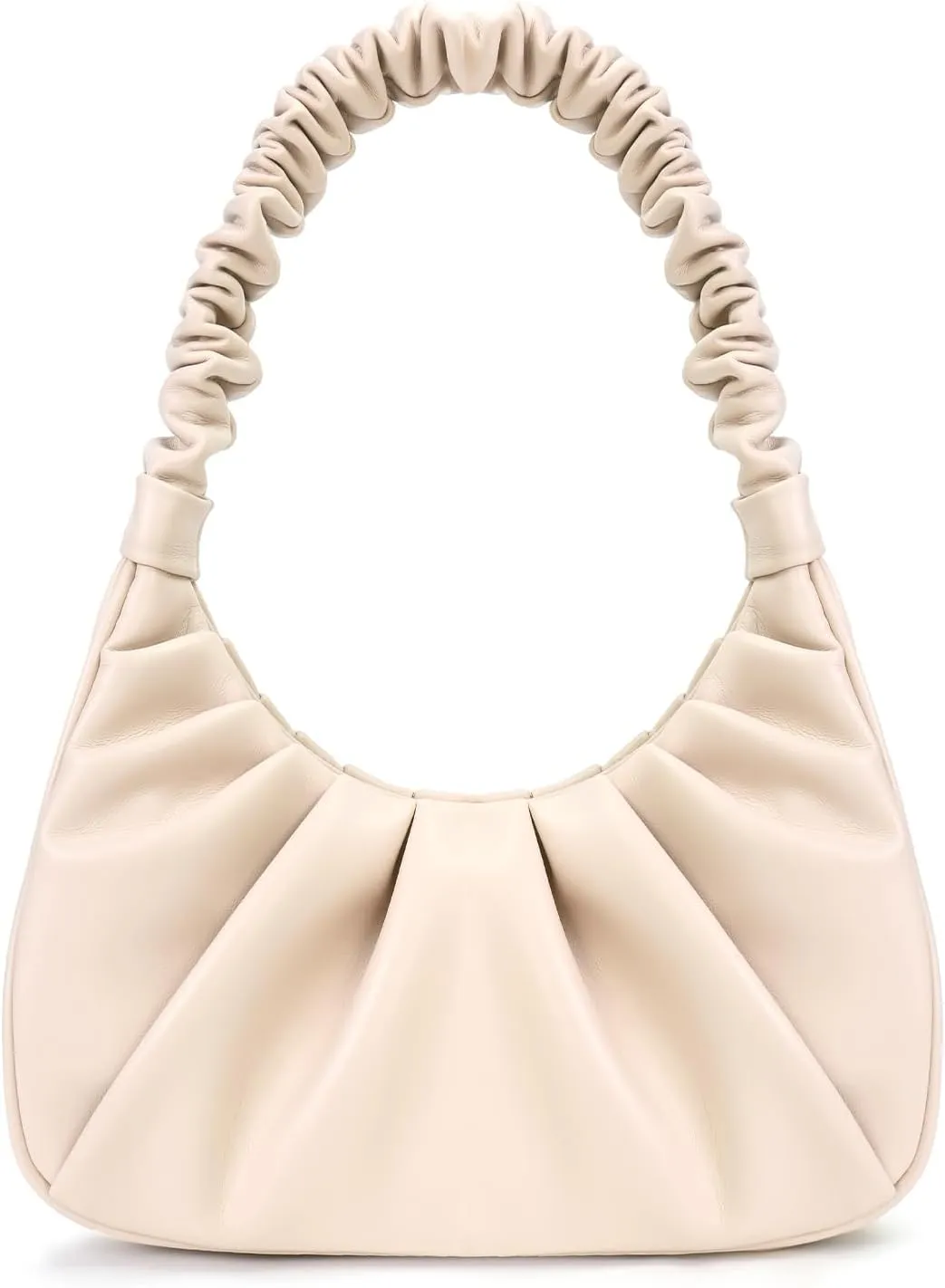 PS PETITE SIMONE Shoulder Handbag for Women Fashion Ruched Shoulder Hand Purse Sofii Clutch Hobo Bag Trendy Purse for Lady