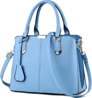 Purses and Handbags for Women Fashion Ladies PU Leather Top Handle Satchel Shoulder Tote Bags Light