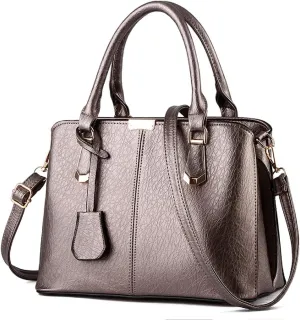 Purses and Handbags for Women Fashion Ladies PU Leather Top Handle Satchel Shoulder Tote Bags Light