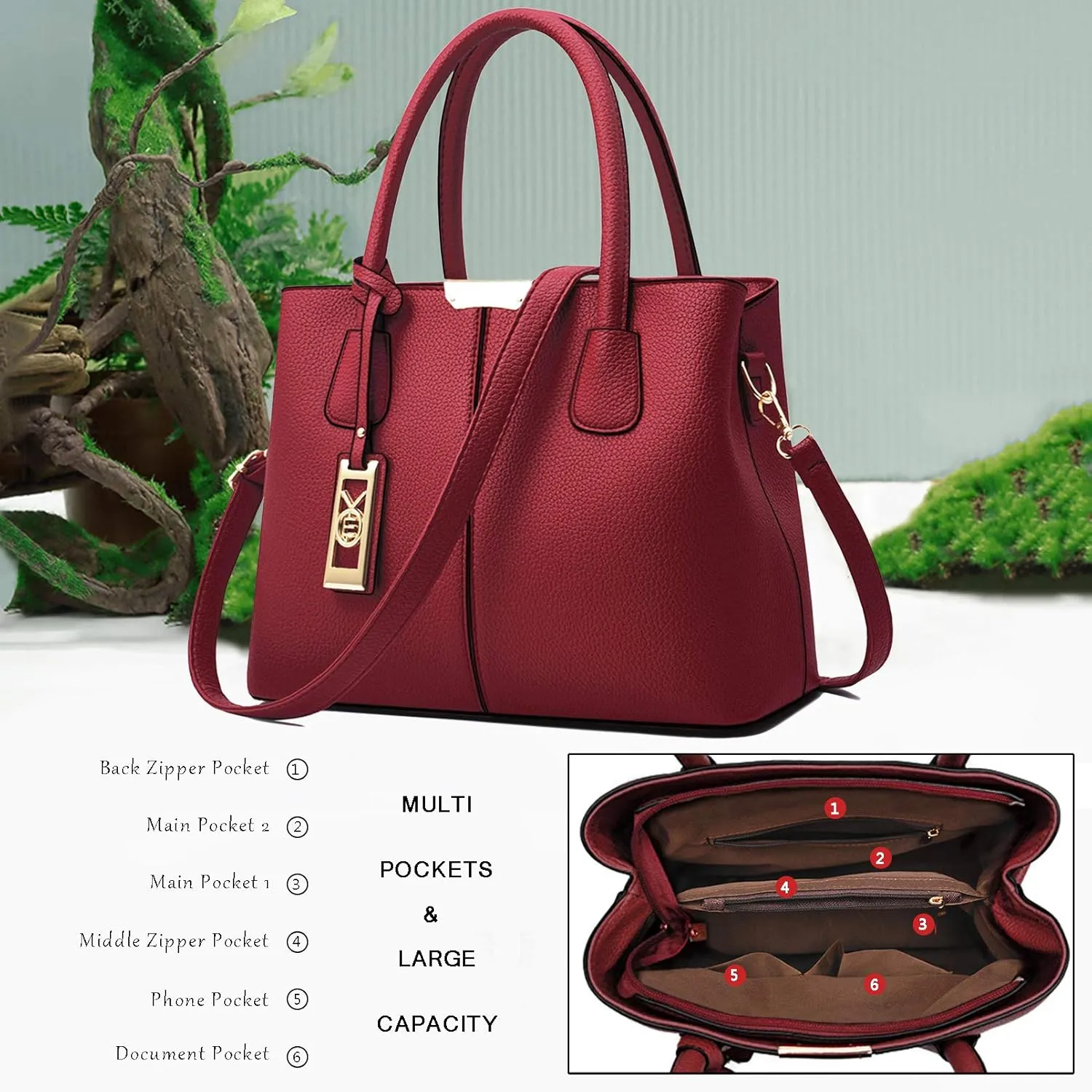 Purses and Handbags for Women Shoulder Tote Bags Top Handle Satchel