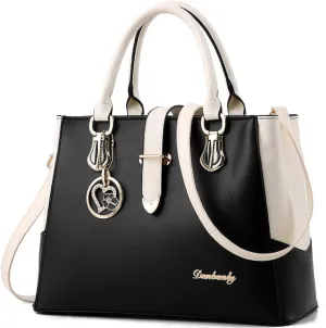 Purses and Handbags for Women Tote Shoulder Crossbody Bags PU Leather Top Handle Satchel with Long Strap Detachable