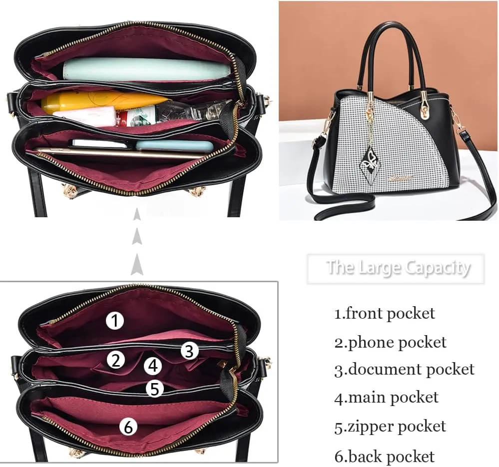 Purses and Handbags Top Handle Satchel Shoulder Bags Messenger Tote Bag for Ladies