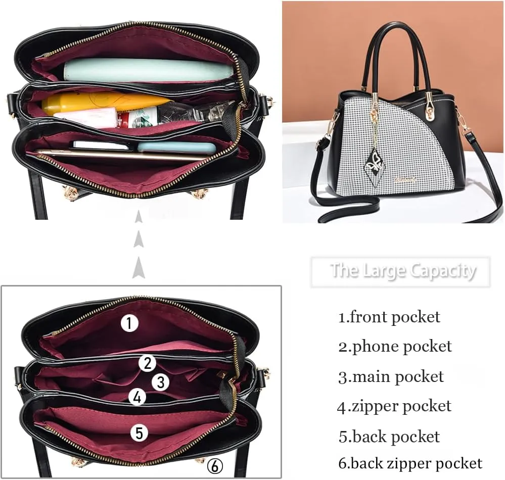 Purses and Handbags Top Handle Satchel Shoulder Bags Messenger Tote Bag for Ladies