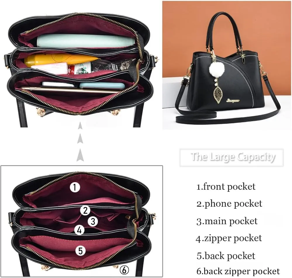 Purses and Handbags Top Handle Satchel Shoulder Bags Messenger Tote Bag for Ladies