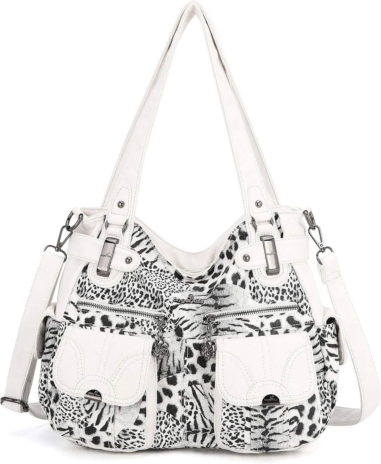 Purses and Handbags Women Tote Shoulder Top Handle Satchel Hobo Bags Fashion Washed Leather Purse