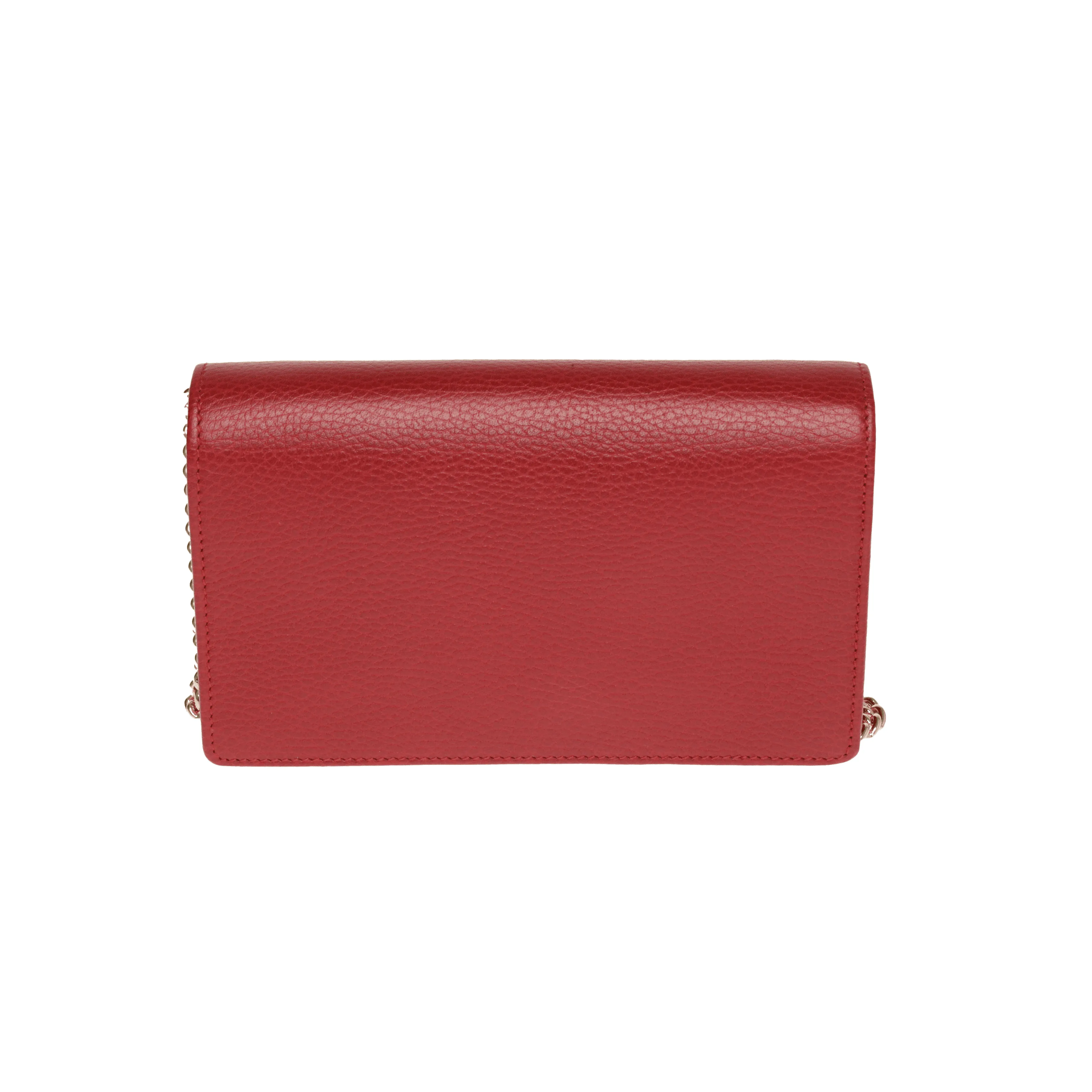 Red GG Marmont Mini Chain Bag