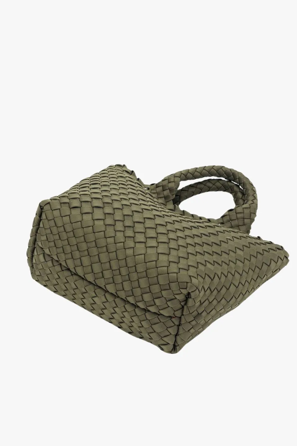 Reeva Light Olive Woven Mini Bag