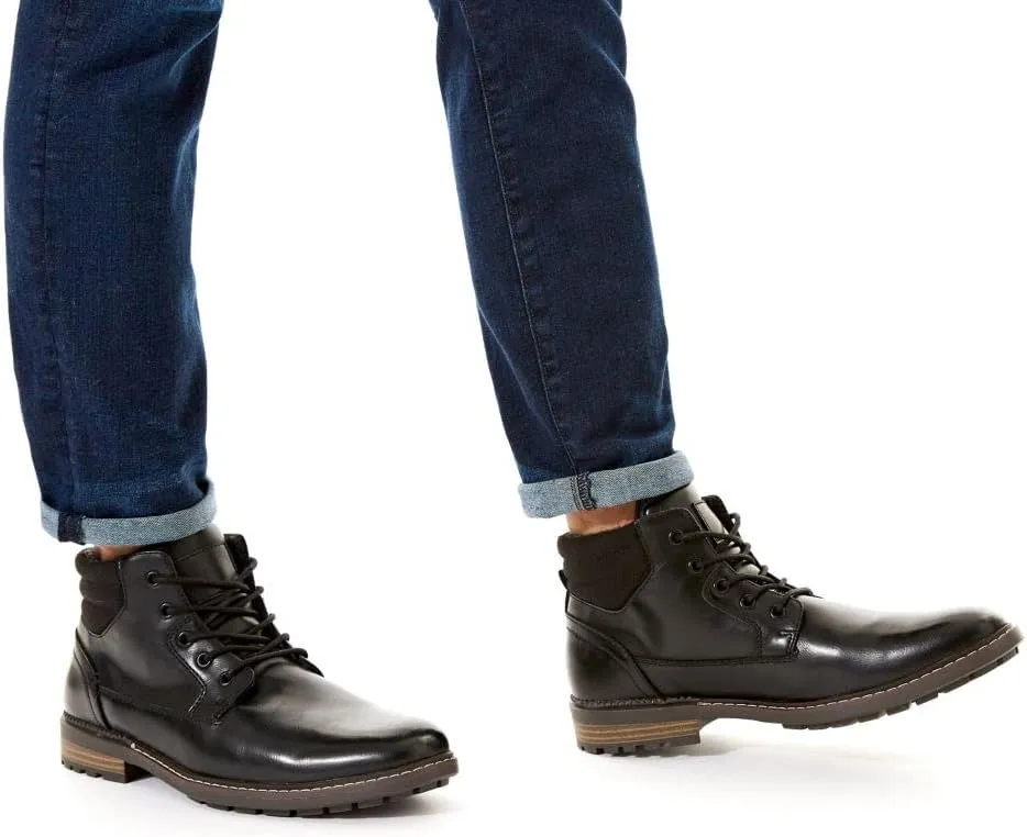 Restoration Parker - Men's Faux Leather Lace-Up High-Top Chukka Boot