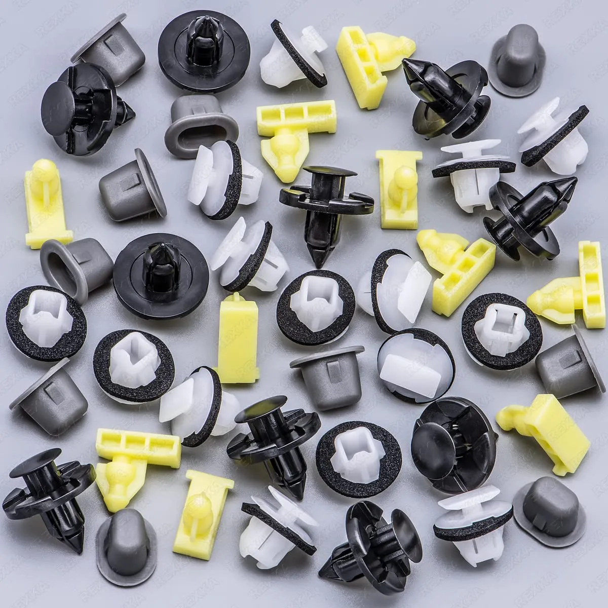 Rexka 45pcs Wheel Well Opening Moulding Clips Fender Flare Retainer Grommets Kit for Nissan Infiniti Armade Juke Murano Rogue QX56 QX80 01553-09321 76882-JG10A 76847-JG00A 76848-JG00A 01553-09321