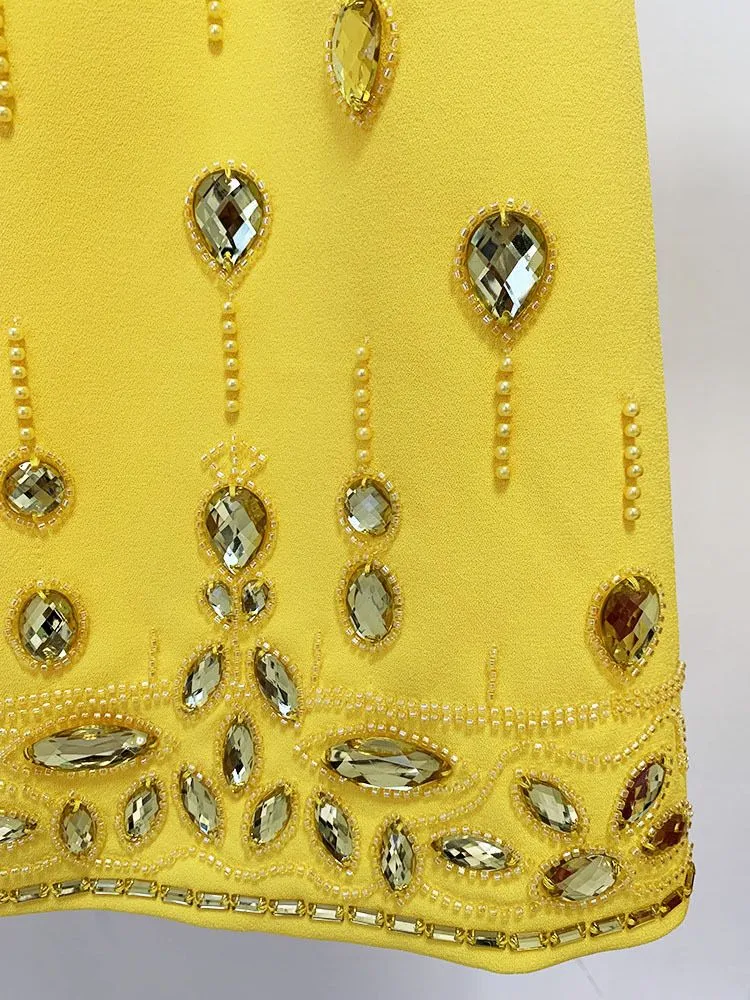 Rhinestone Top with Mini Skirt