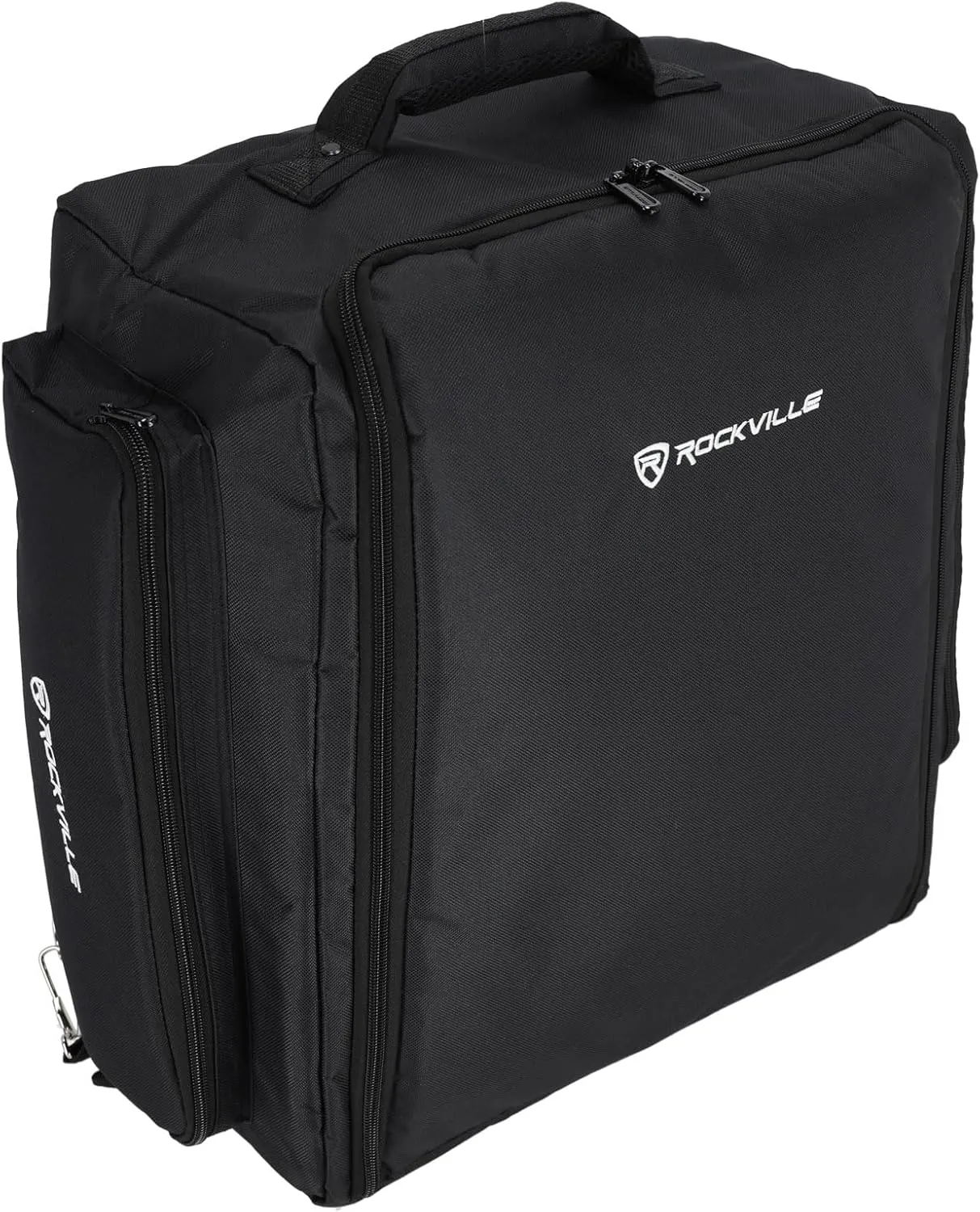 Rockville RLBP8 Padded Backpack for 8 Par Lights Bag with Dividers Handle Straps