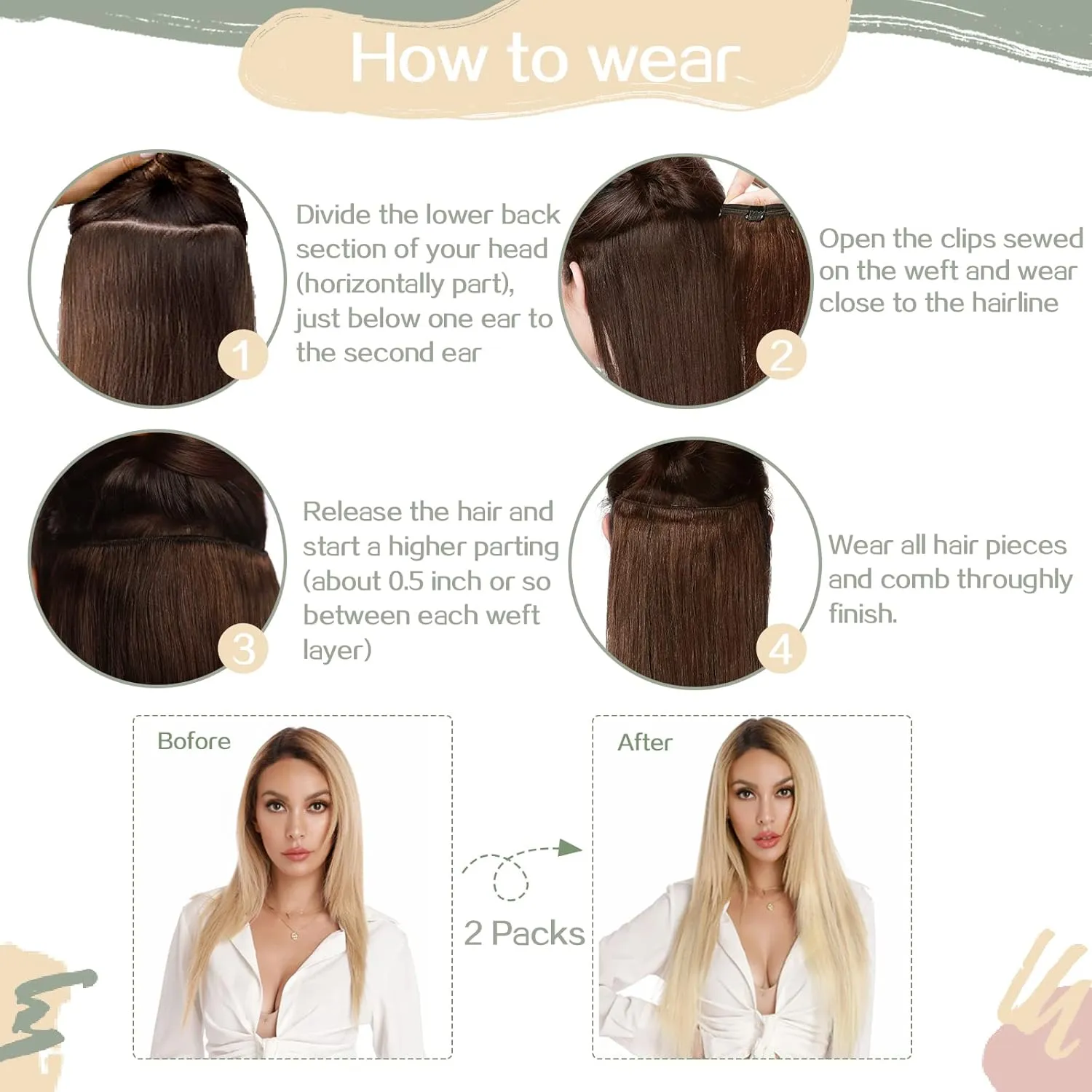 S-noilite Clip in Hair Extensions Human Hair for Women Thick True Double Weft 100% Real Remy Brown Human Hair Full Head 8 Pieces 18 Clips Straight Silky (18 Inch - 140g,Dark Brown (#2))