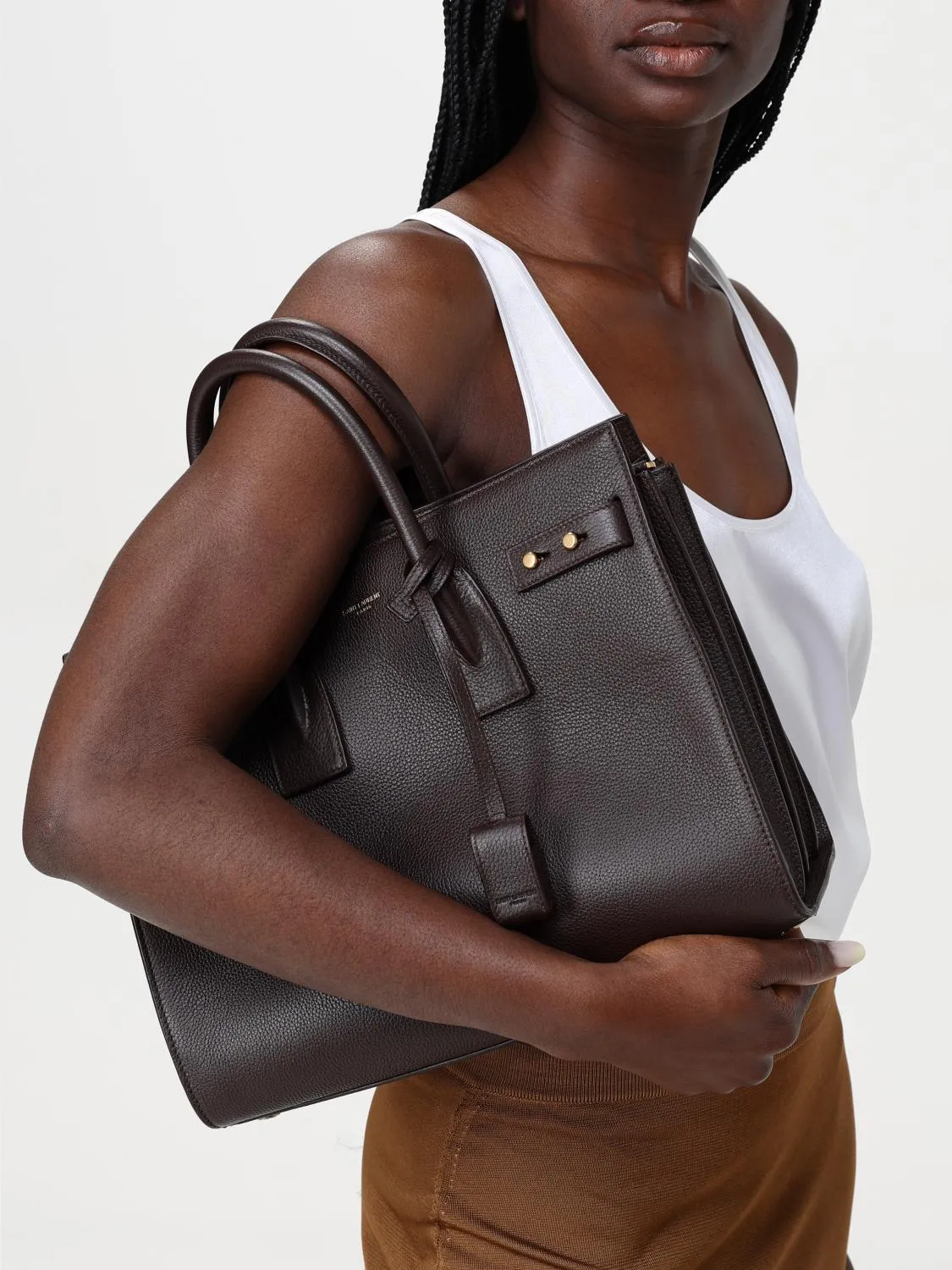 Saint Laurent Tote Bags Woman Dark