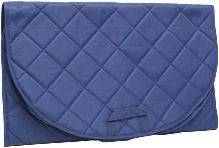 Samantha Brown Quilted Garment Bag (Blue)