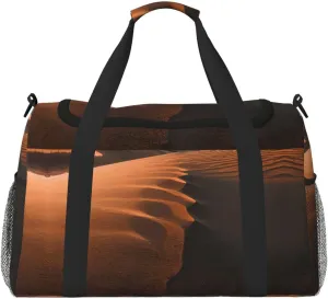 Sand Dunes print Weekender Overnight Carry On Bag Gym Luggage Bag Duffel Bag for Travel Women
