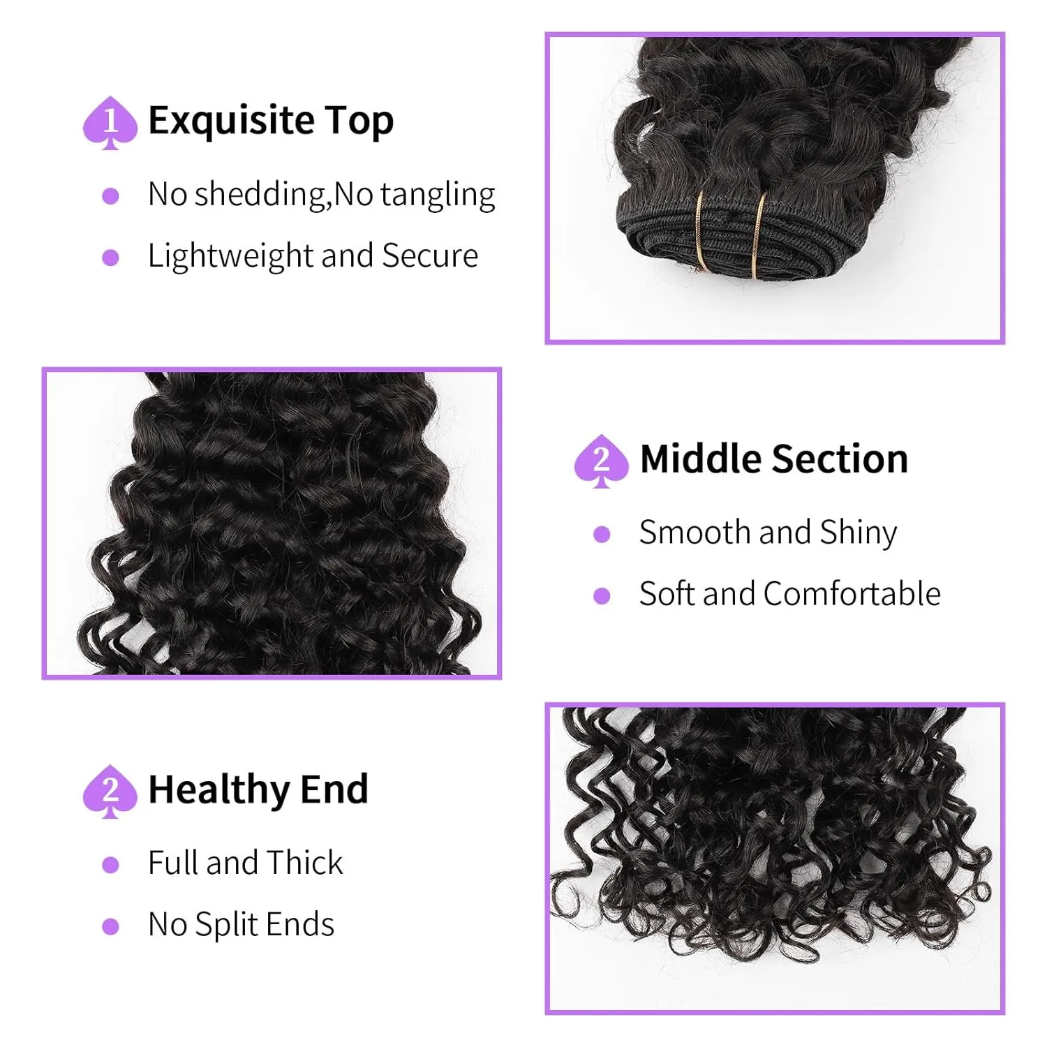 Sassina Natural Wave Clip in Remy Human Hair Extensions Double Weft Invisible Clip in Extensions Real Human Hair Natural Black Virgin Human Hair Extensions for Women 7Pcs 120G 20 Inch