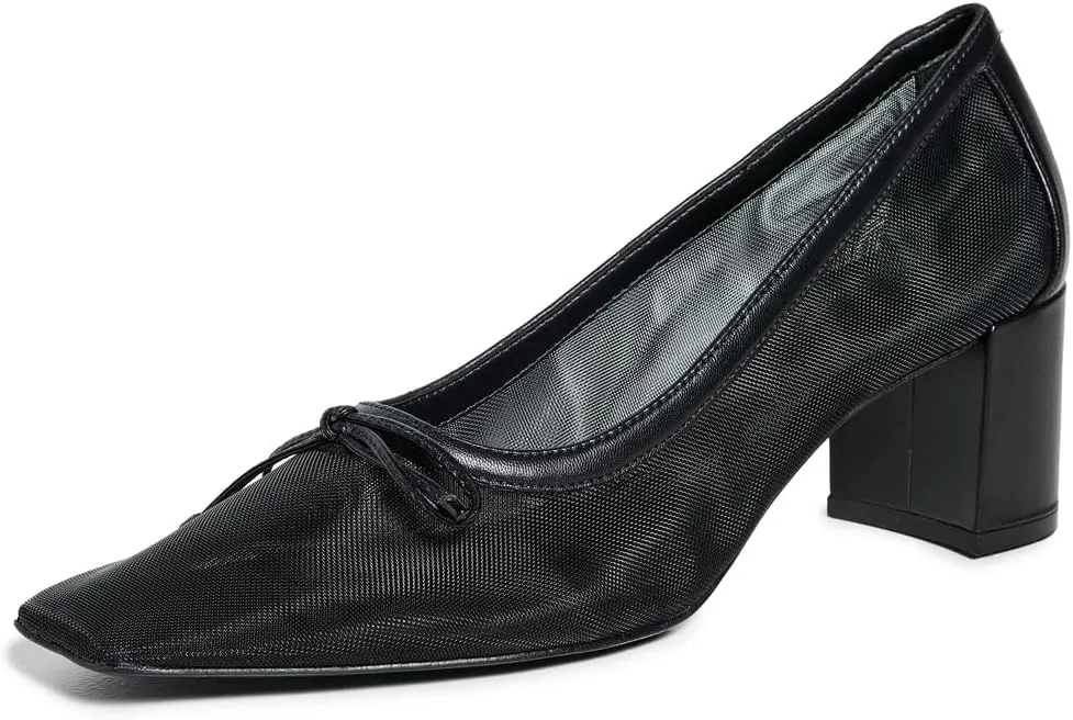SCHUTZ Women's Arissa Block Pumps, Black, 7 Medium US