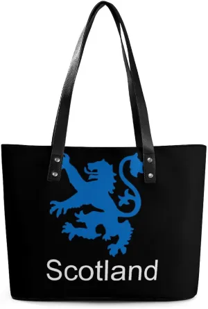 Scotland Lion Women's Tote Shoulder Bag Handbag Top Handle Leather 29 * 34 * 14cm