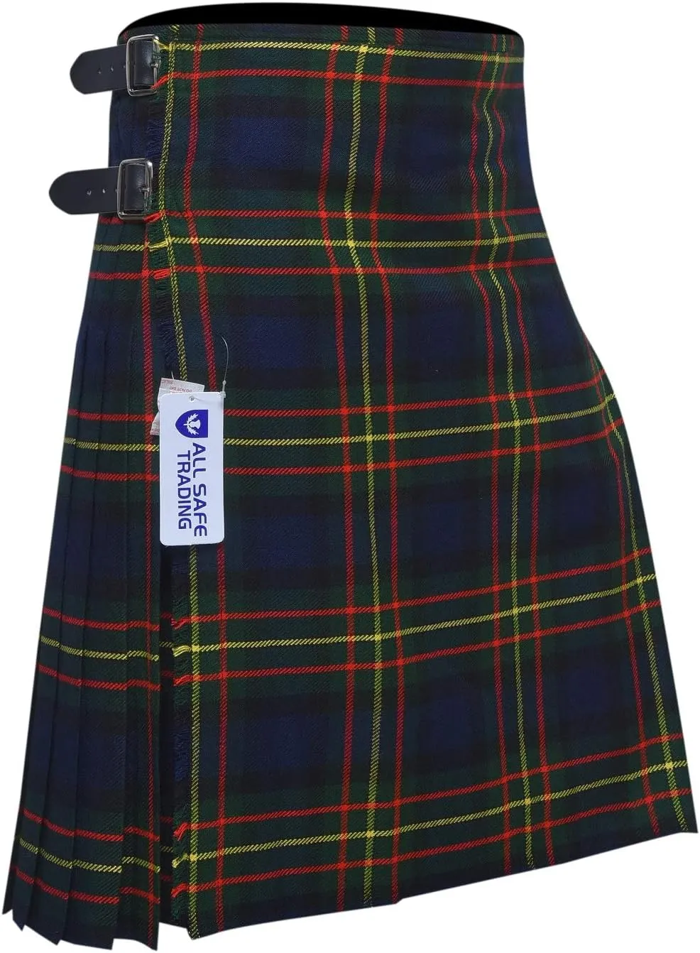 Scottish Men's 8 Yard Tartan Kilt, Highland Wedding Kilt
