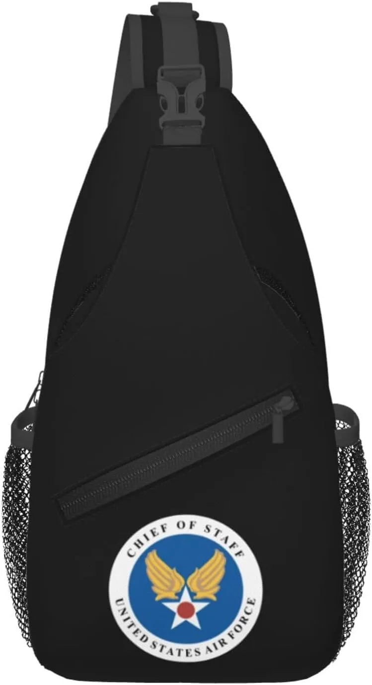 Seal Of Chief Of Staff Of Usaf Crossbody Bags For Women Men Chest Backpack Gym Shoulder Bag Travel Outdoor Sports Casual Crossbody Bags