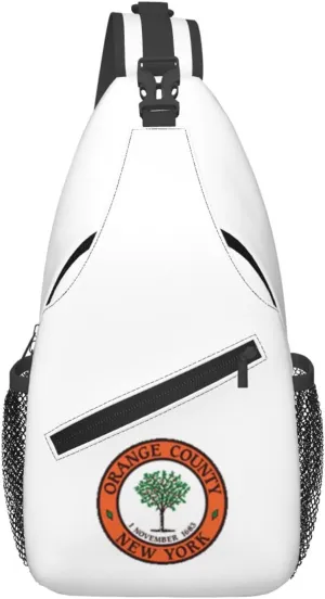 Seal Of Orange County, New York (Color) Crossbody Bags For Women Men Chest Backpack Gym Shoulder Bag Travel Outdoor Sports Casual Crossbody Bags