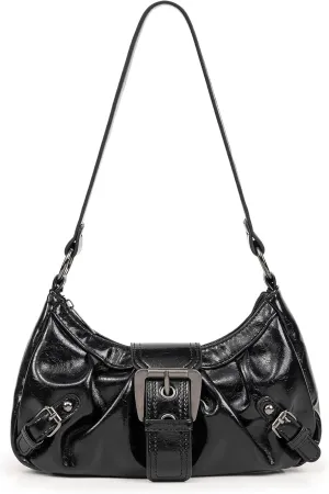 Shoulder Bag for Women Top Handle Handbag Purse Y2K Hobo Clutch Small Punk Purse Trendy