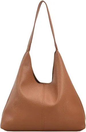 Shoulder Purse for Women Vegan Leather Large Tote Handbags Hobo Purses Top-handle Bags