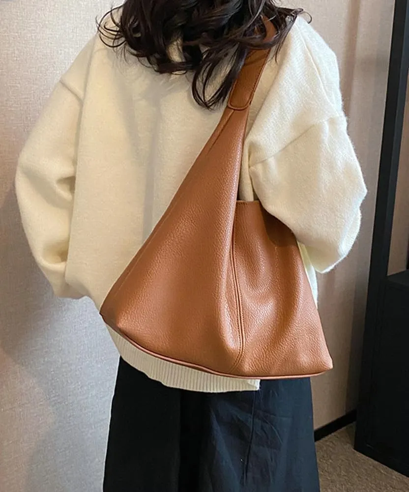 Shoulder Purse for Women Vegan Leather Large Tote Handbags Hobo Purses Top-handle Bags