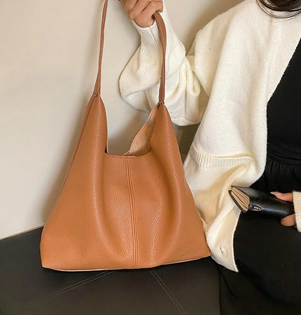 Shoulder Purse for Women Vegan Leather Large Tote Handbags Hobo Purses Top-handle Bags
