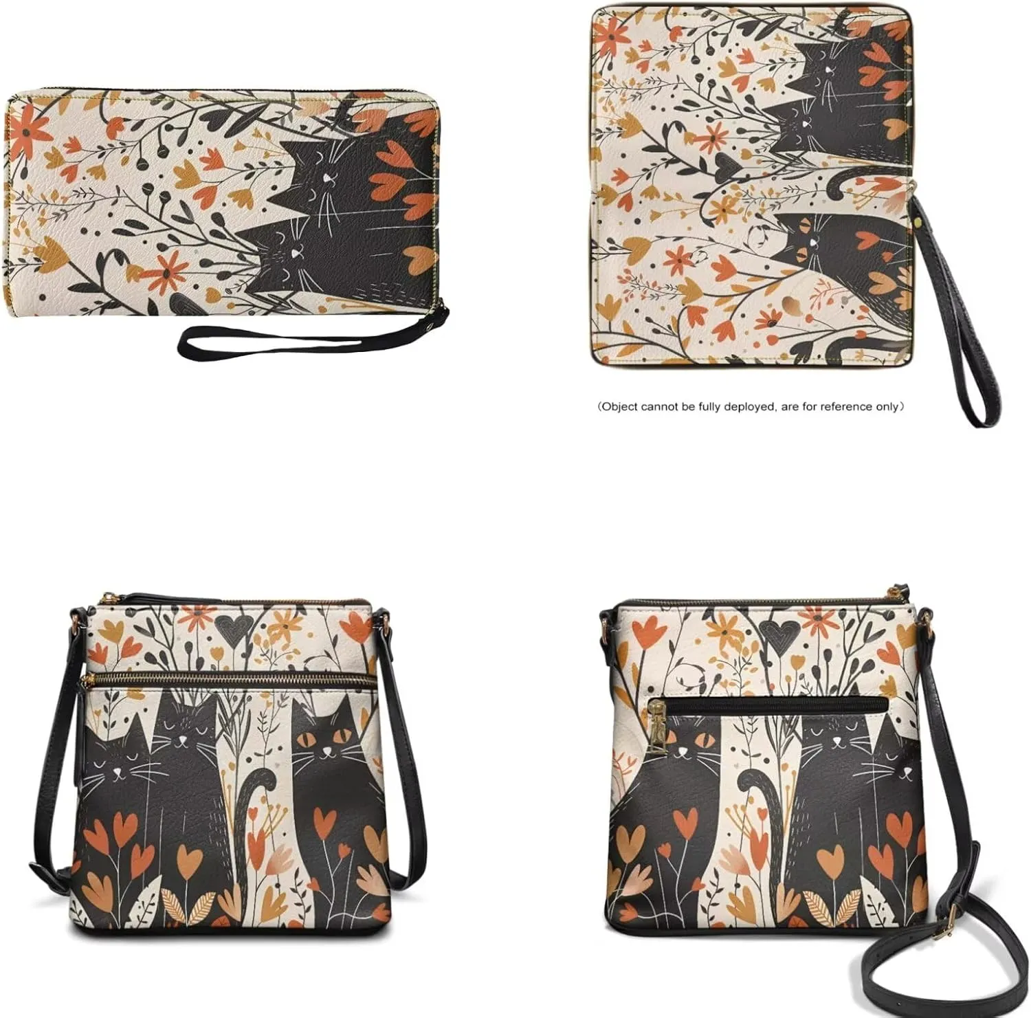 Shoulder Wallet 2Pcs, Leather Shoulder Bags & Belt Wallet with Ribbon Set of 2 Lightweight for Travel & Shopping