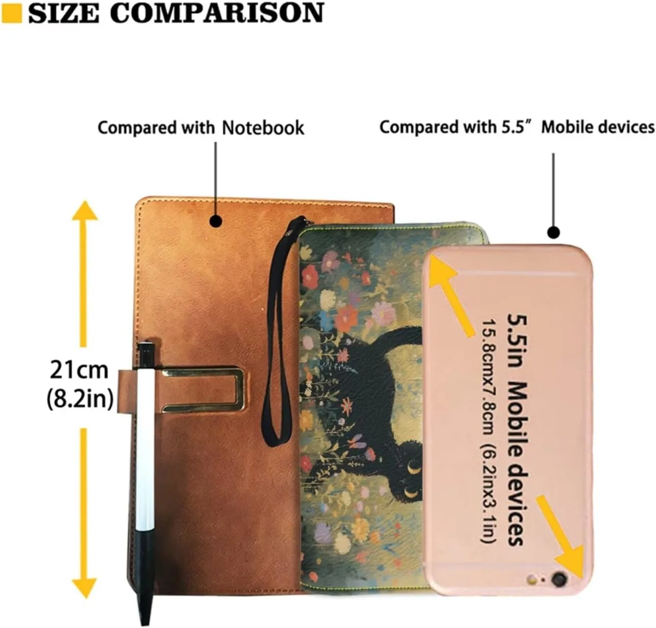 Shoulder Wallet 2Pcs, Leather Shoulder Bags & Belt Wallet with Ribbon Set of 2 Lightweight for Travel & Shopping
