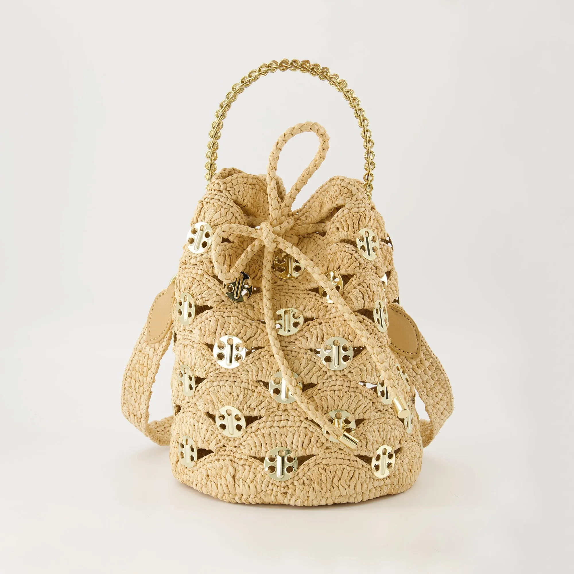 Signature 1969 Raffia Bucket Bag