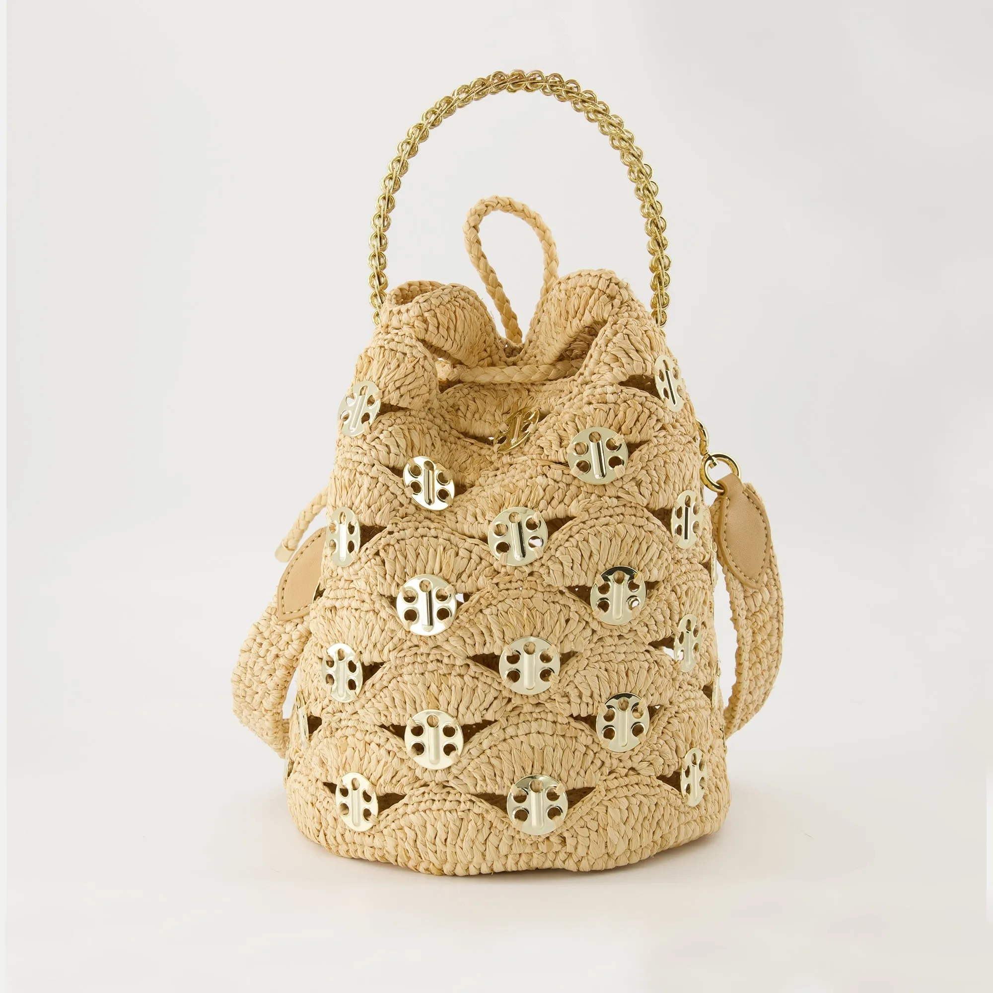 Signature 1969 Raffia Bucket Bag